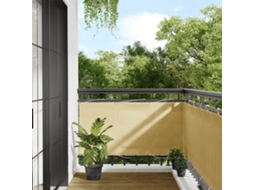 Vidaxl Tela De Varanda 75x300 Cm 100% Poliéster Oxford Cor Areia