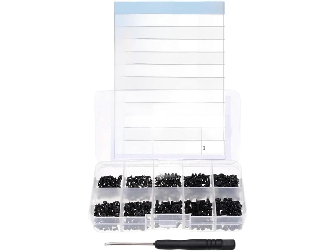 Conjunto De 500 Parafusos Phillips Para Laptop Com Chave Fenda, Kit De Parafusos Cabeça Escareada Para Reparo Notebooks