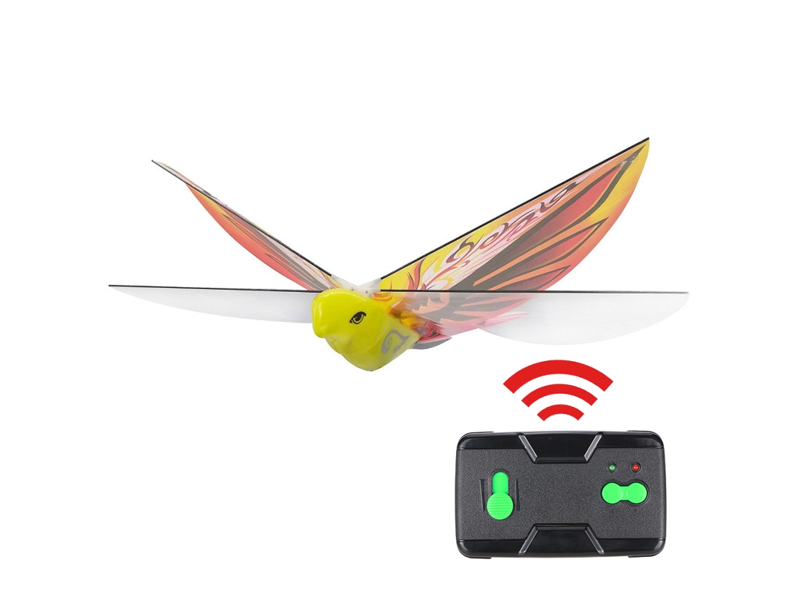 Primerox pássaro Eletrônico Drone Controle Remoto Simulação Voador Brilhante Brinquedo para Crianças