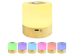 Mini Luz Noturna Led Abajur De Mesa Inteligente Controle De Toque Tempo De 2/4 Horas Regulável Recarregável Por Usb Portátil Mudança De Cor Bestvite