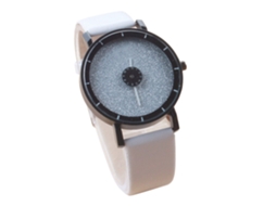 Relógio Feminino de Quartzo com Pulseira de Couro Pu Estilo Moderno Branco