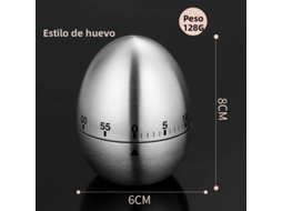Cronômetro de cozinha em aço inox para ovos MDUG