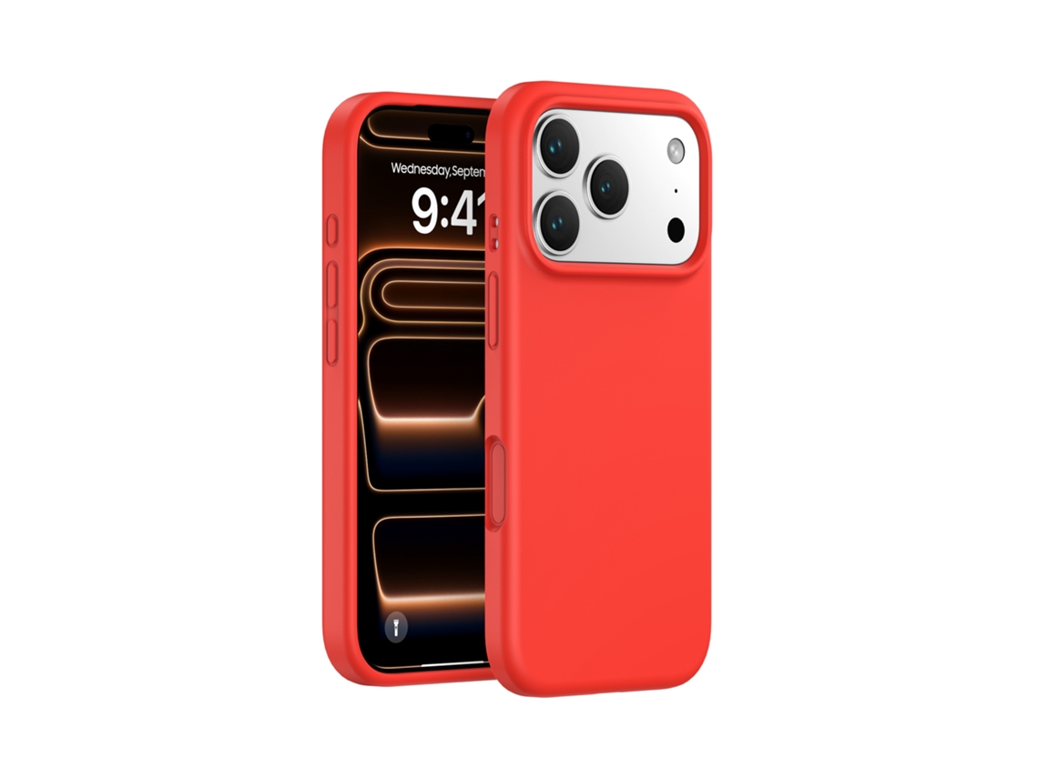 (vermelho, Iphone 17) Capa De Silicone Líquido Para Iphone, Proteção Integral Para Os Botões Da Câmera.
