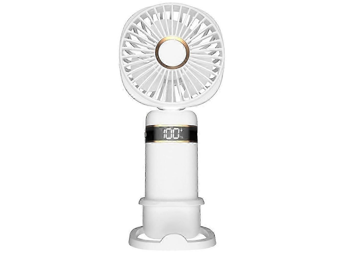 Ventilador Portátil Doméstico Com Visor Em Suporte De Mesa, Mão A