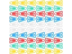 Veemoon 100-clips De Papel Triangulares Para Escritório, Leves E Criativos Em Plástico, Ideais Para Prender Documentos E