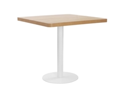 Vidaxl Mesa Bistrô 80x80 Cm Mdf Castanho-claro