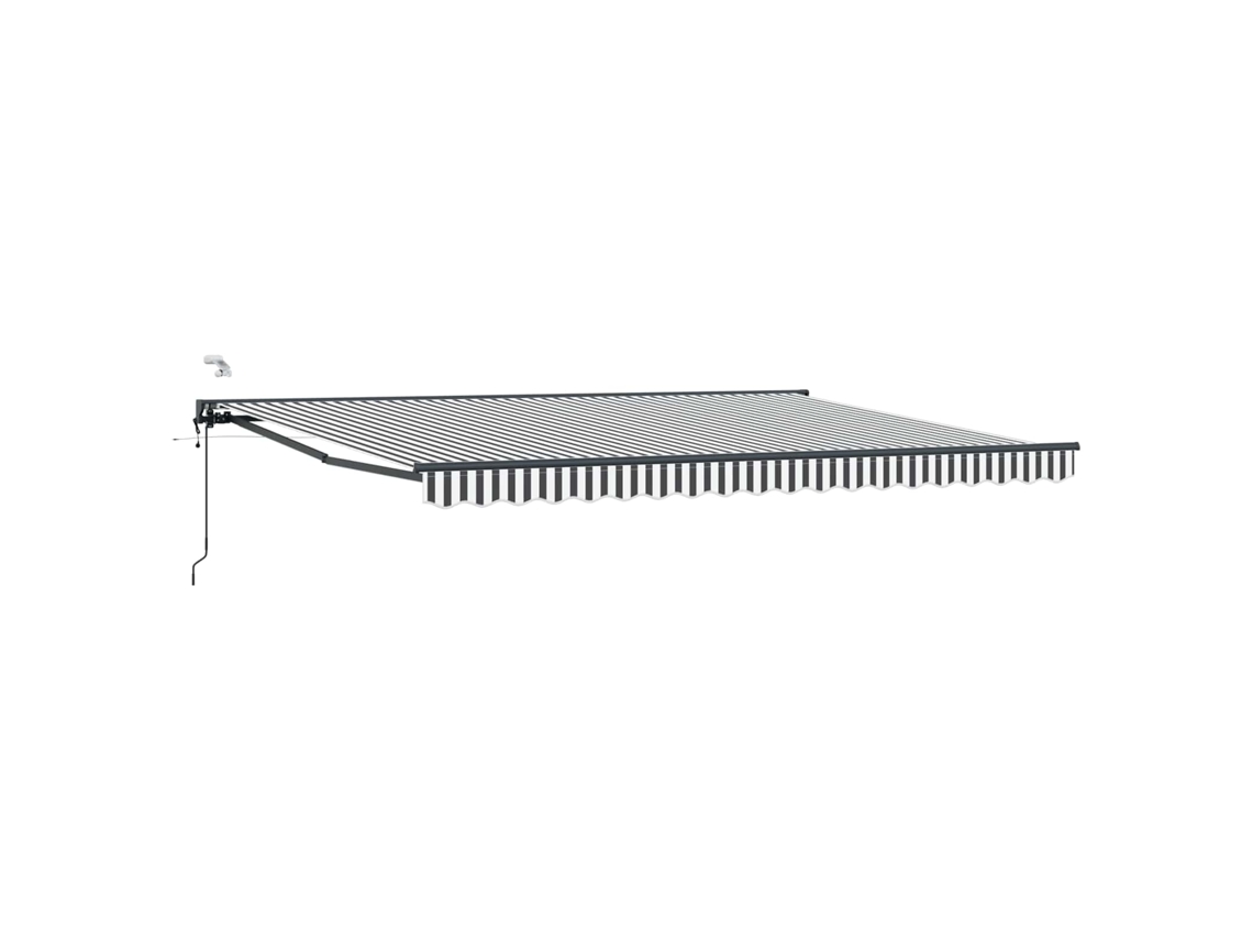 Conjunto 1 Sombra Externa Vidaxl Antracite Alumínio (4,5 × 3,5 M)