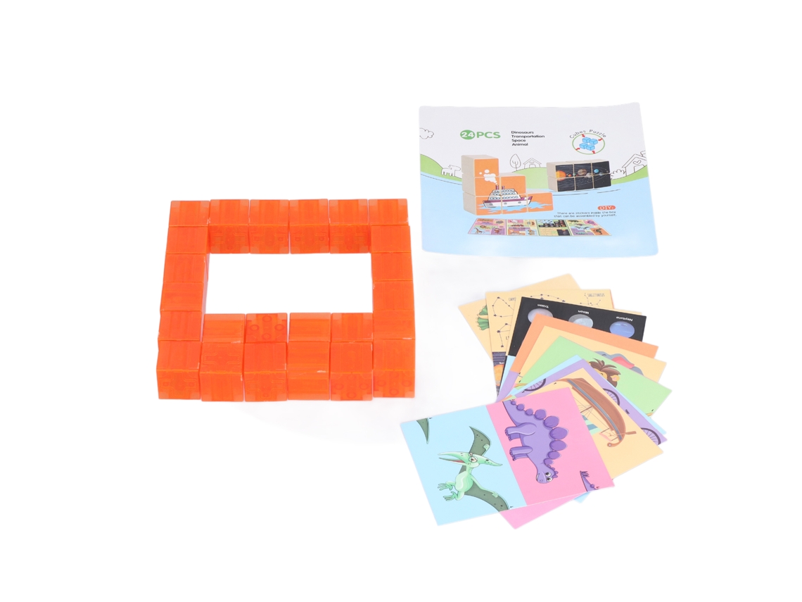 Mali quebra cabeça de Blocos Diy para Crianças com Adesivos Presente Educativo 3 Anos +