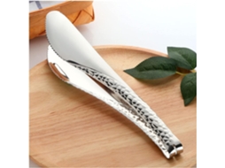 Conjunto De 2 Pinças Aço Inoxidável Para Pão Espaguete, Utensílio De Cozinha Para Grelhar Saladas Carnes Cor Prata