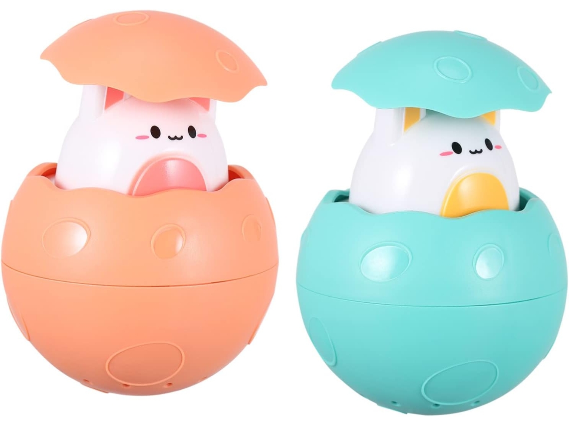 Conjunto de 2 Brinquedos de Banho para Meninos e Meninas, Ovos de Água com Jato, CHABERLU