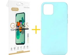 Kit Capa e Película Apple iPhone 11 SKYHE Liso (Verde Água)