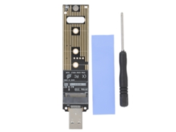 Adaptador De Ssd Nvme M.2 Para Usb 3.1 Módulo De Conversão Eletrônico Luz Dourada