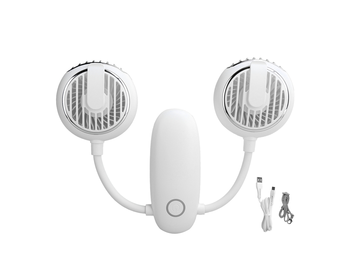 Aetheria ventilador Mini Dobrável de Duas Cabeças Multifuncional com Carregamento Usb para Exterior