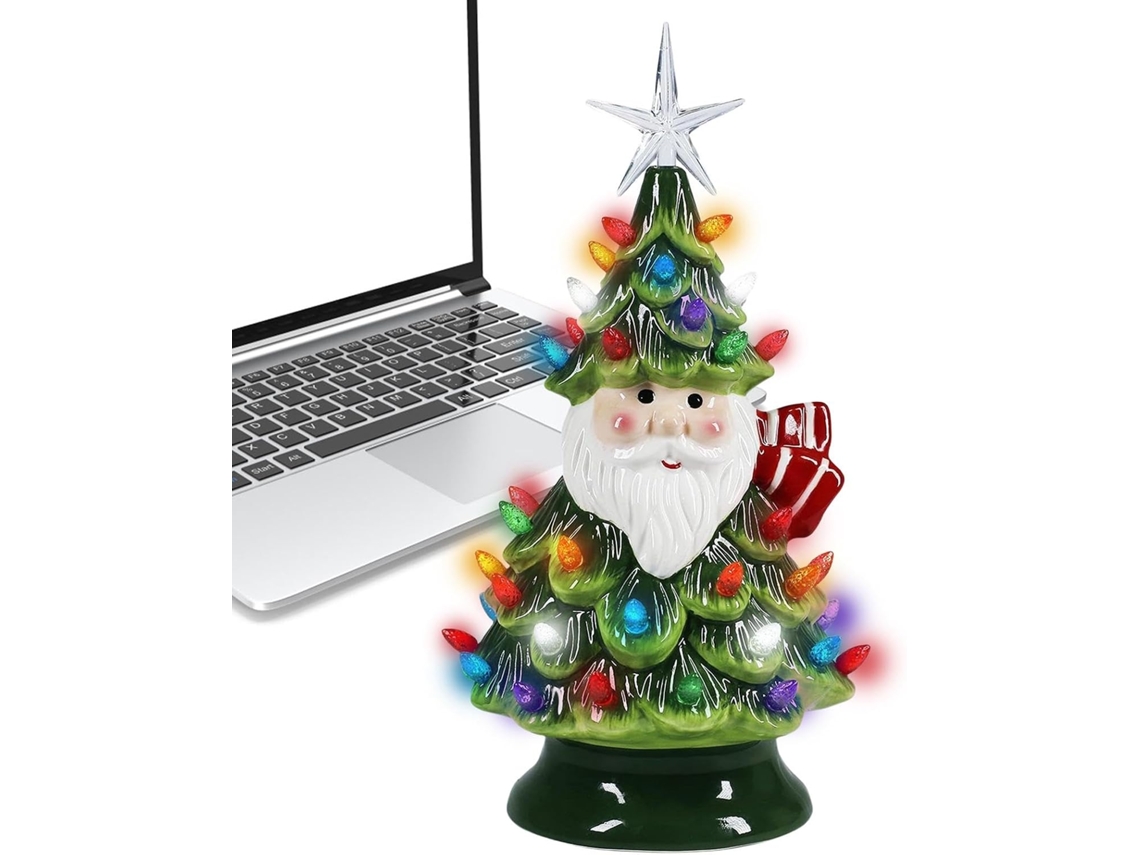 Luminária Noturna De Natal, Abajur De Natal Em Formato Árvore, Luminária Noturna Decorativa De Natal Com Lâmpadas