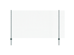 Conjunto 1 Cerca Externa Vidaxl Verde Aço (25 X 1,4 M)