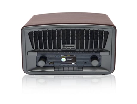 Rádio Digital Portátil Vintage Dab+/Fm Bluetooth Usb ROADSTAR Hra-270D+Bt Madeira