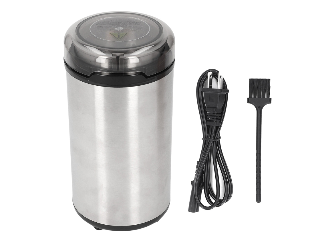 Laxiscreed Moedor De Café Elétrico Em Aço Inoxidável Com Pincel De Limpeza Para Grãos Domésticos