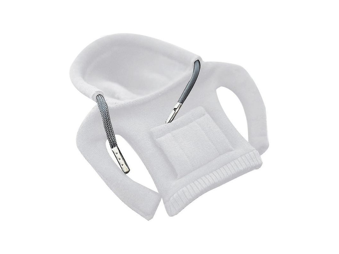 Capa Para Manopla De Marchas De Carro De Algodão Com Capuz Estilo Moletom - Funcional E Estiloso Para Inverno E Verão Branco