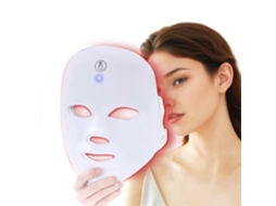 Terapia com Luz Vermelha para o Rosto, Máscara de Led Azul, Facial 7 Núcleos Cuid Ados a Pele em Casa, GOKOCO