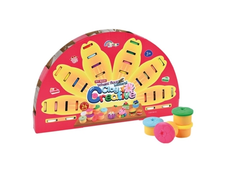 Conjunto de 24 vasos de barro multicoloridos Creative 25941 Innovatoys