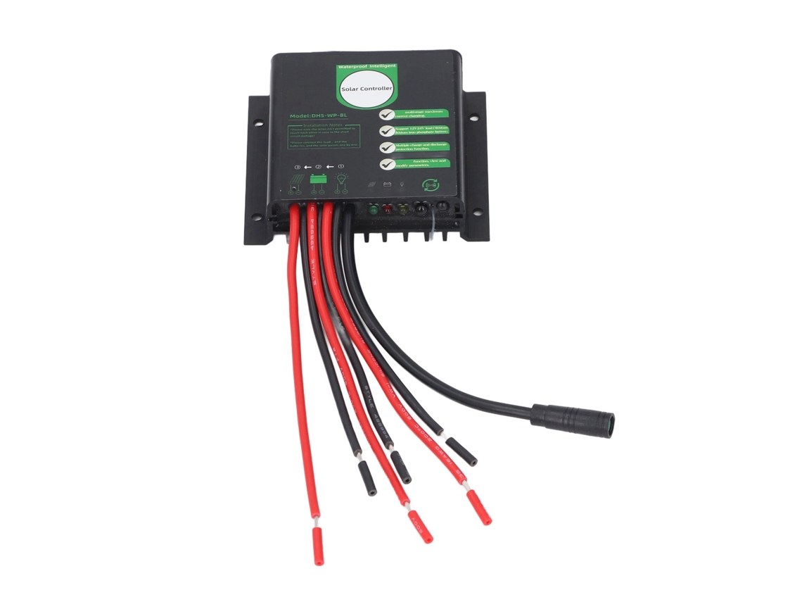 Controlador de carga solar 12/24V 10A Primerox, regulador de bateria resistente à água.