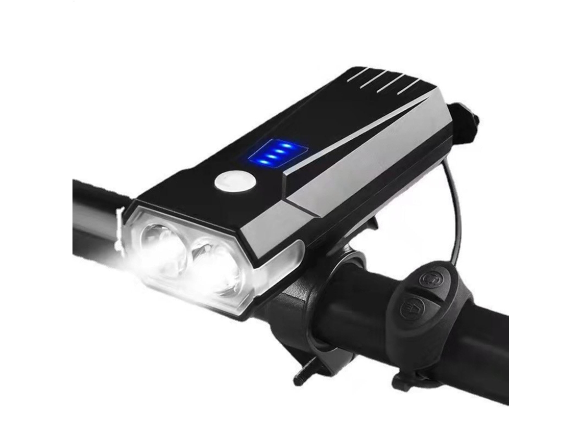 Luzes De Bicicleta - Lanterna Recarregável Com Display Led - Luzes De Bicicleta, Acessórios Noturnos Com 5 Modos Para Camping, Caminhada (pr