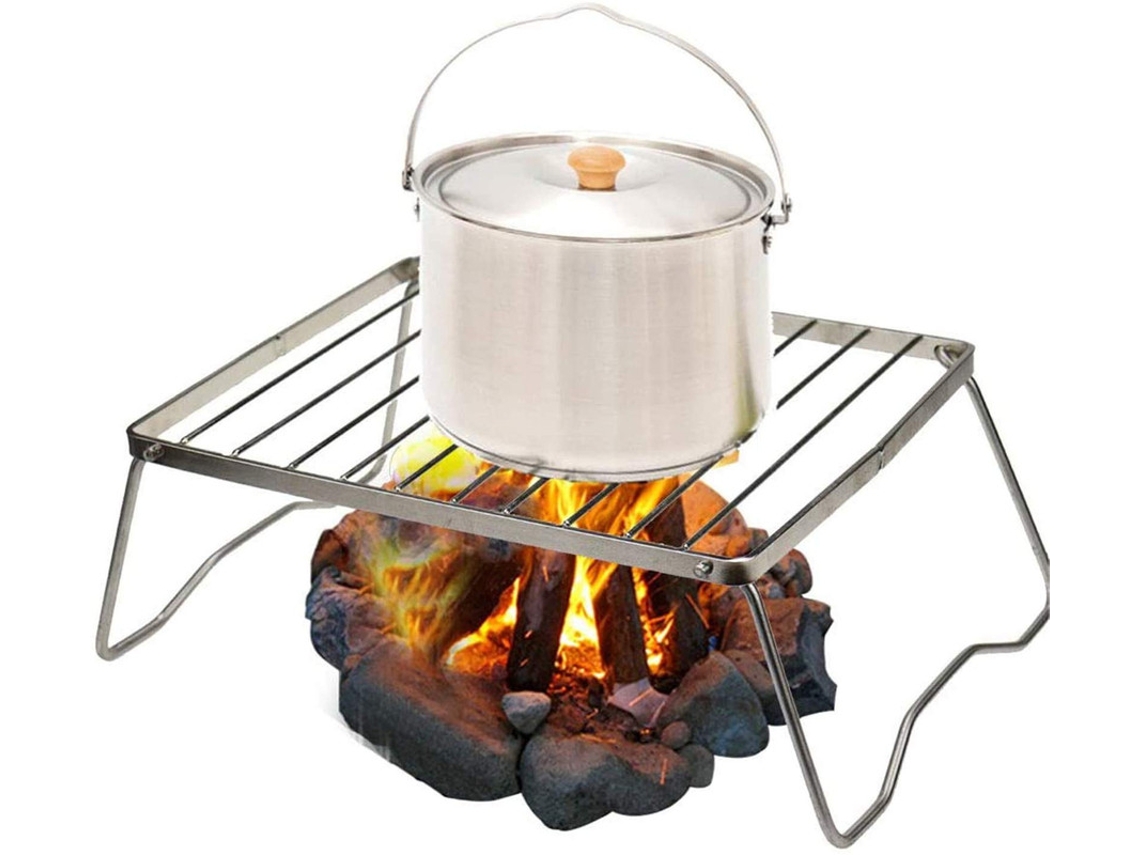 Mini Churrasqueira de Aço Inoxidável WT-33 de Acampamento