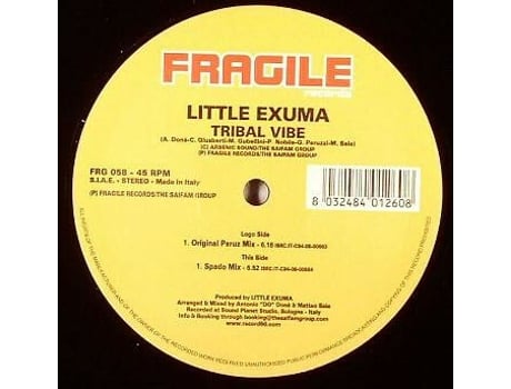 Vinil Tribal Vibe Fragile Records