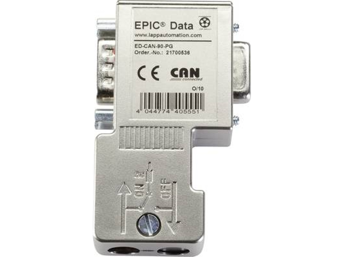 Conector de barramento de dados Lappkabel Epic® Data Can com conexão de parafuso Epic® Ed Can 90 Pg Conteúdo 1 pç. (21700536)