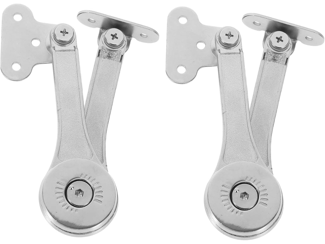 2 Dobradiças De Suporte Tampa Em Liga Zinco Para Guarda-roupa,