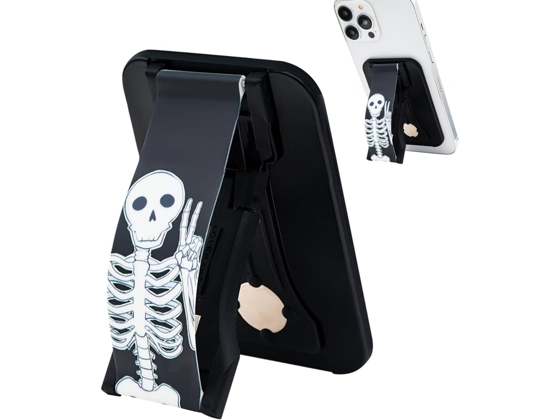 Suporte Ajustável Para Celular Com Design De Caveira, Ideal Para Uso Com As Mãos Livres