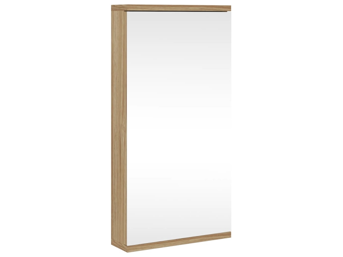 Corner Bathroom Mirror Cabinet, Corner Bathroom Mirror Cabinets Vidaxl Marrom Madeira Processada (n/a)