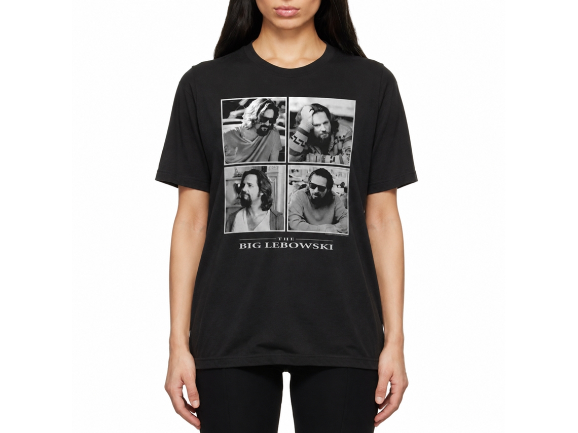 Rockinstone The Big Lebowski Four Squares Solid Smoke Adult T-shirt Size:l