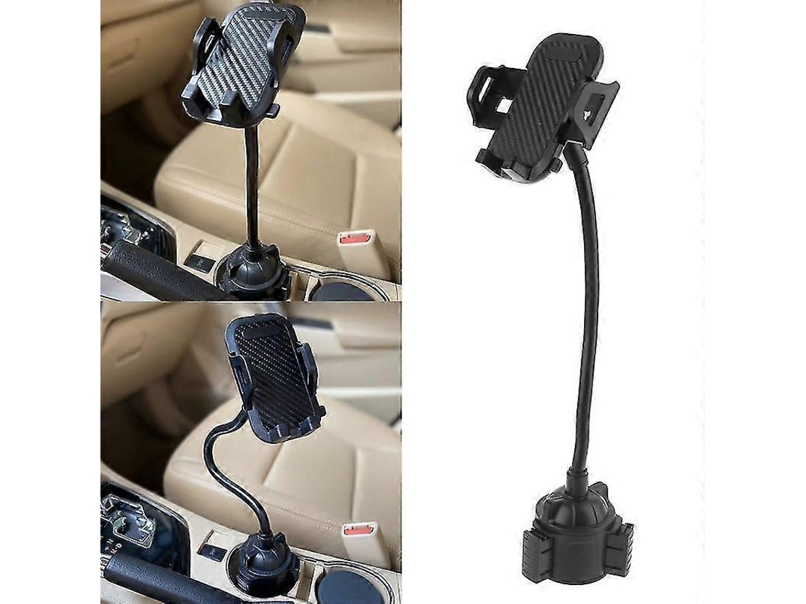 Lurelia Suporte Para Telemóvel Em Porta-copos De Carro 5,5 Cm 10 Cm 28,5 Cm 38,5 Cm Pescoço De Ganso Rotação 360° Preto