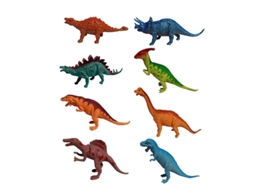 Conjunto de Dinossauros de Borracha 8 Unidades ALLINLESS