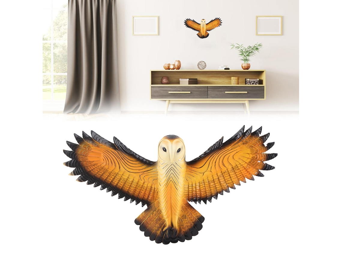 Laxiscreed Escultura De Parede Coruja Em Resina Para Decoração E Presente Especial Para Amigos E Família