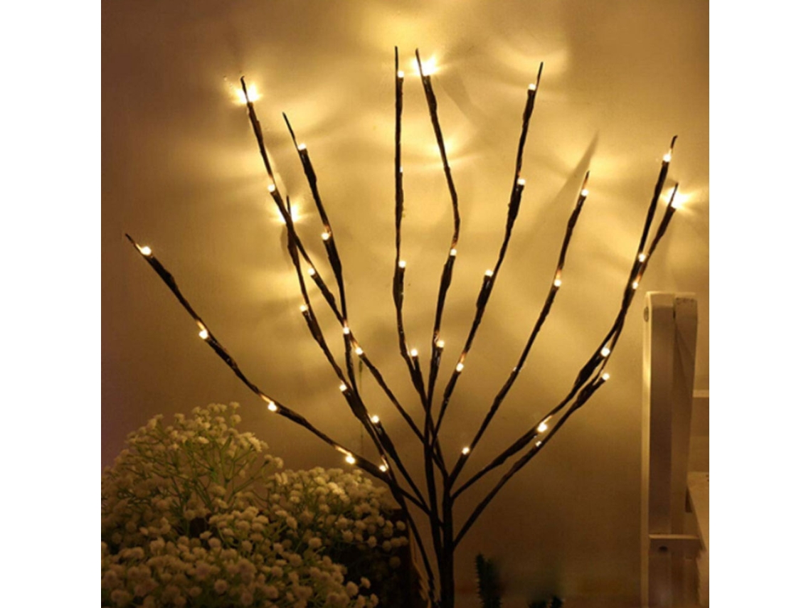 Luz Ramo Led Bateria Ramos Galho Iluminado Decoração Residencial S/MARCA