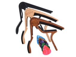 Conjunto de 3 Capos para Guitarra, para Guitarra Acústica e Elétrica AQUAFORGE