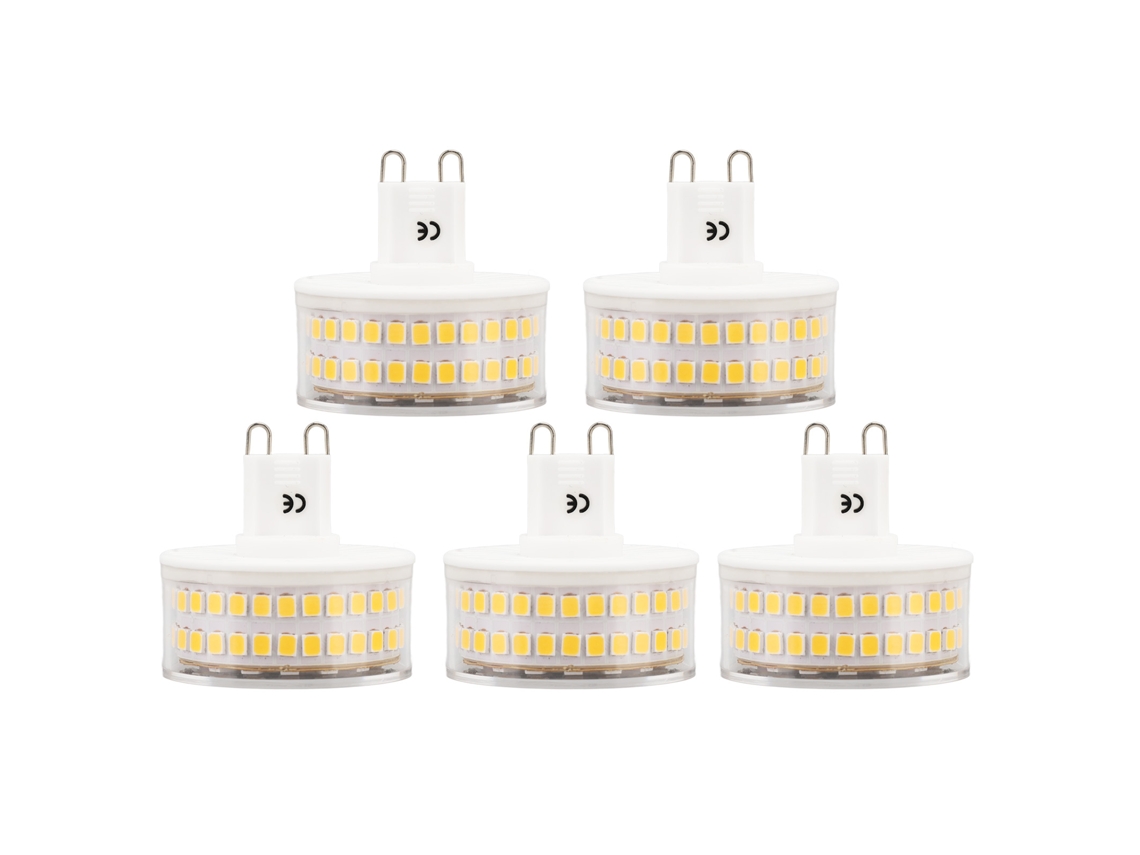2 Pcs Lâmpada Led G9 5w 220v Luz Branca Quente 3000k para Lustres Teto Parede