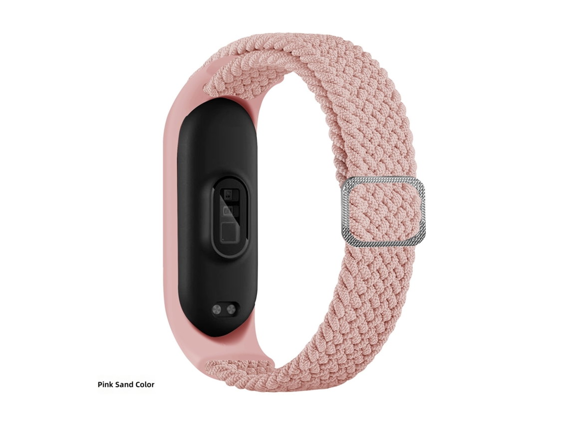 Pulseira Trançada Ajustável com Fecho de Pressão e Moldura Tpu para Xiaomi Mi Band 10/9/8/7/6/5/4/3 CHABERLU
