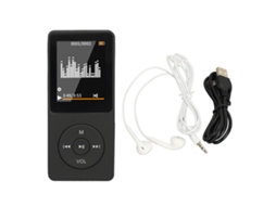 Aetheria reprodutor Mp3 Bluetooth Portátil com Tela Clara, Design Mini e Suporte Multilíngue para Esportes