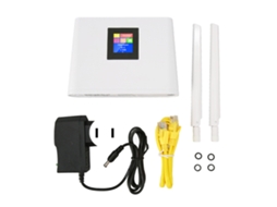 ROTEADOR Sem Fio 4G LTE com Slot para Cartão SIM, 300 Mbps, Cat4, Wi-Fi Móvel com 2 Antenas, 100-240V, Plugue Americano BRILVIBERA
