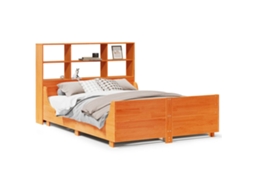 Cama com Estante Sem Colchão Madeira Maciça 160x200 cm MAISON EXCLUSIVE (0)