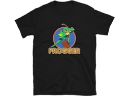 Camiseta Gamer Arcade Frogger Retro Vintage Dos Anos 80, Console De Jogos Aliens 8 Bits, Material Retro Da Moda Ly Ebike