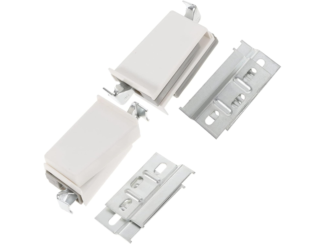 Conjunto De 4 Suportes Para Armários Em Abs E Ferro Prateado,