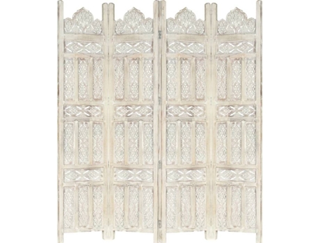 Biombo  285319 Branco (Madeira - 160 x 165 cm)