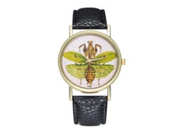 Reloj Unisex De Cuarzo Con Correa De Cuero Pu Y Dial De Números Romanos Zhoulianfa (negro)