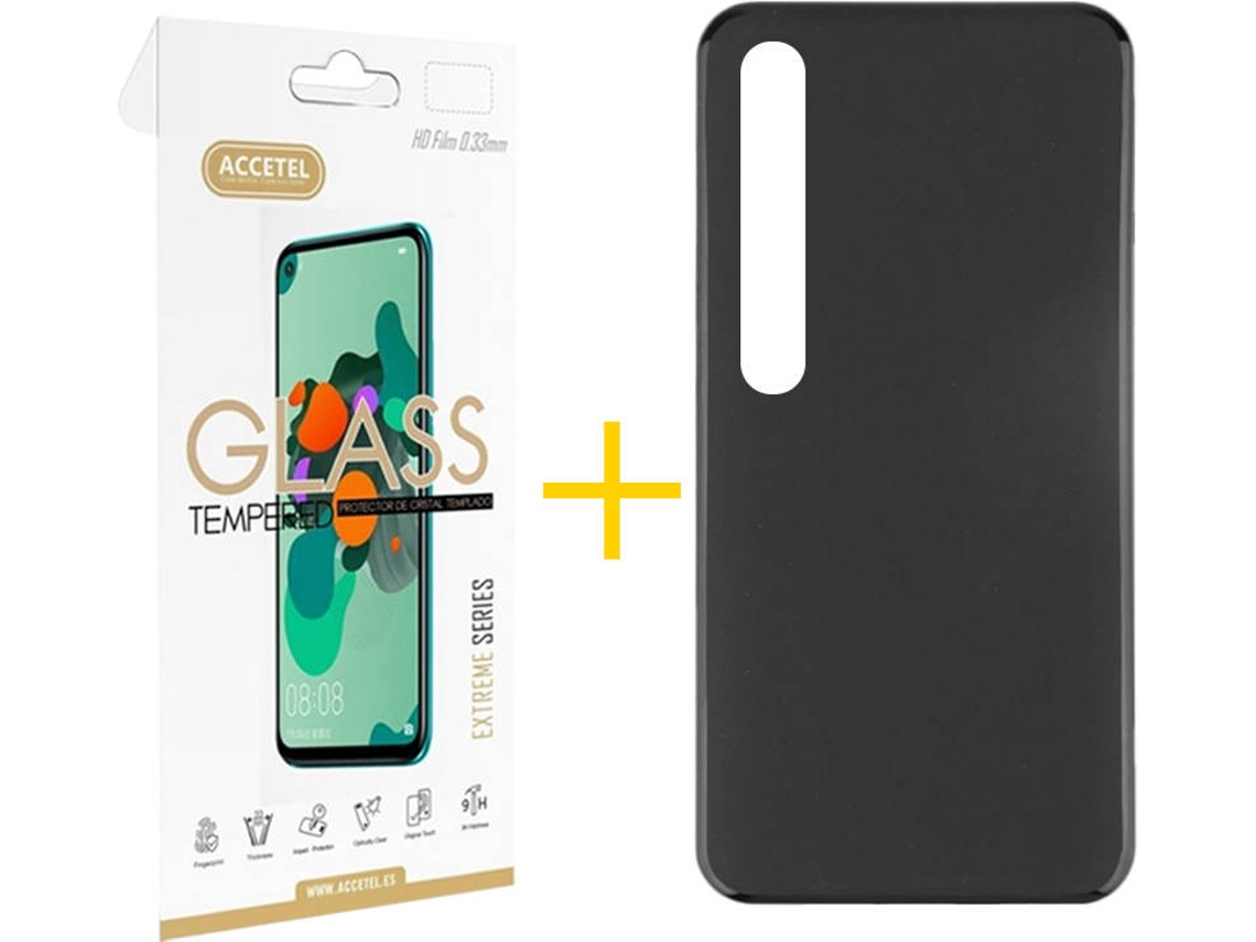 Capa e Película Xiaomi Mi 10 5G ACCETEL 8308 Preto