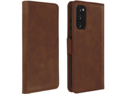 Bolsa Samsung Galaxy S20 Fe Ushion Vintage Porta-cartão Castanho