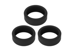 3pcs Capa De Anel De Silicone Para Anel Inteligente Resistente A Arranhões Tamanho M 11 12 13 Preto